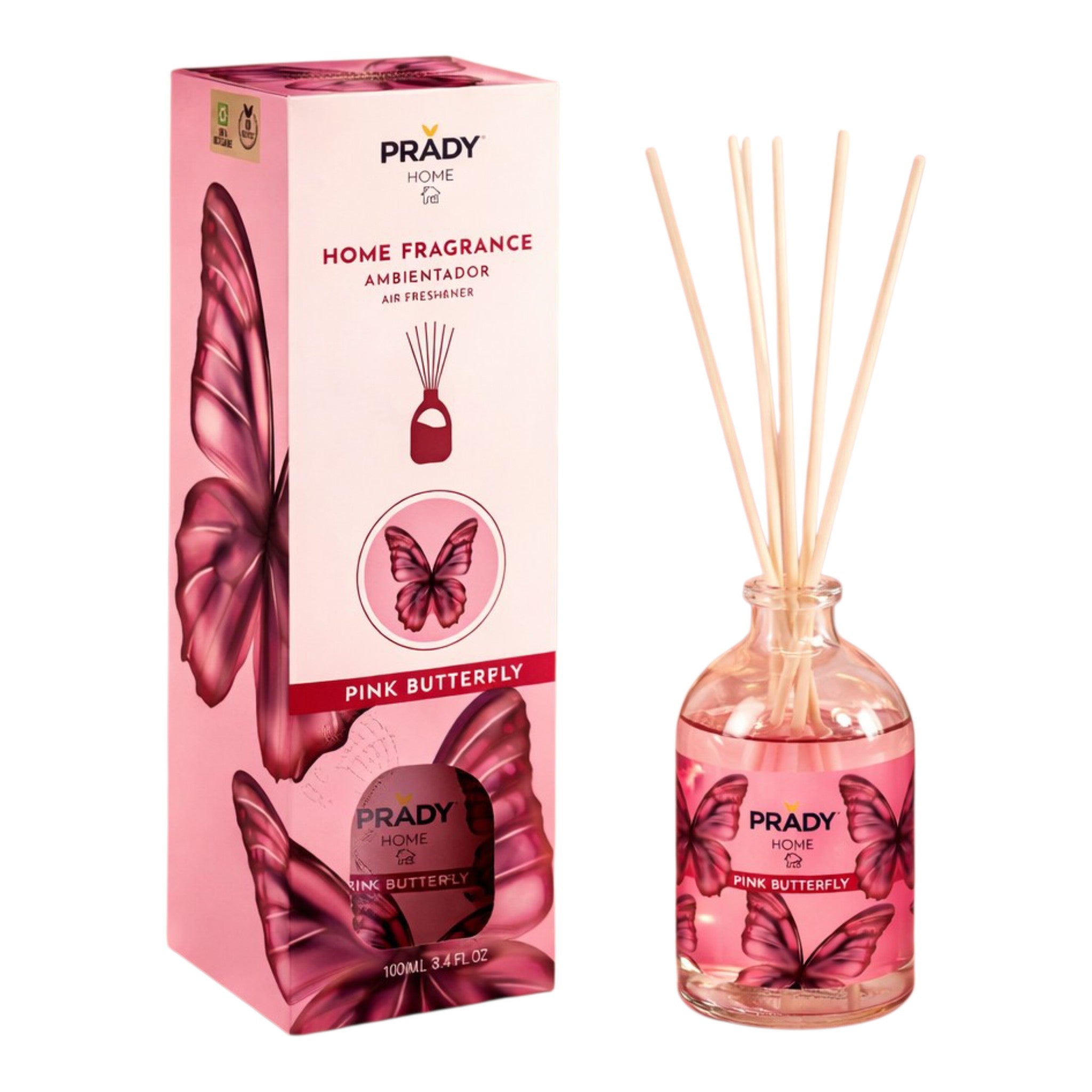 Mikado Pink Butterfly Prady